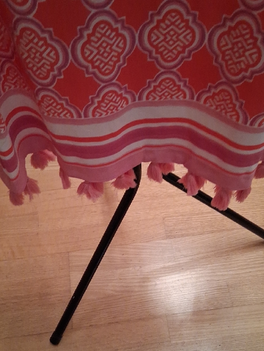Cabana Life Pink Coral Off-Shoulder Tassel-Hem Mini Dress - Picture 12 of 16